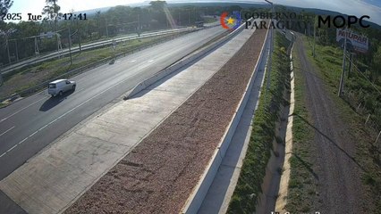 camión cargado de baldosas usó rampa de emergencia