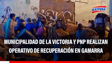 Municipalidad de La Victoria y la PNP realizan operativo de recuperación del Damero C de Gamarra