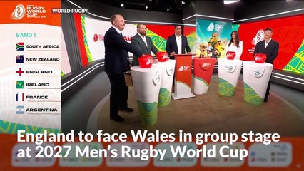 England to face Wales in group stage at 2027 Men’s Rugby World Cup
