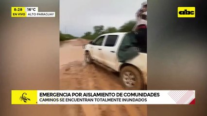 Emergencia en Alto Paraguay: comunidades quedaron inundadas y aisladas