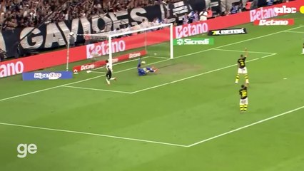 El gol de Ángel Romero en el triunfo de Corinthians