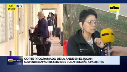 Corte programado en el Incan afecta servicios