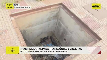 Hasta caminar es un riesgo en Asunción: registros abiertos en plena Costanera