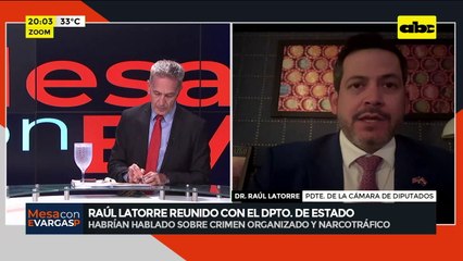 Raúl Latorre de visita en Estados Unidos: ¿sobre qué temas habló con el Departamento de Estado?