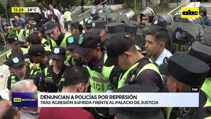 31M: presentan denuncia contra policías por represión a manifestantes