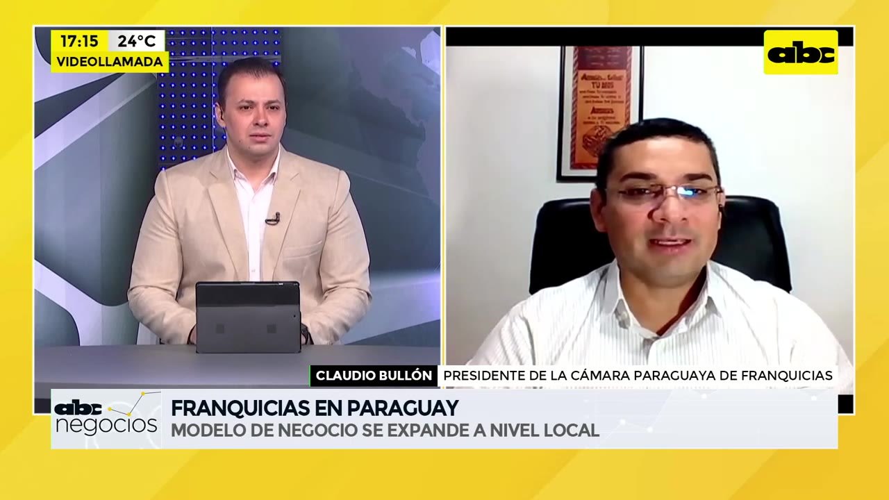 ABC Negocios - Entrevista a Claudio Bullón, presidente de la Cámara Paraguaya de Franquicias
