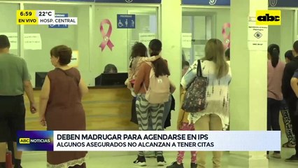 Asegurados de IPS madrugan para agendar consultas