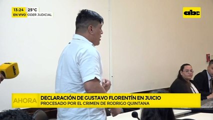 "No hice nada malo" dice Gustavo Florentín durante juicio por crimen de Rodrigo Quintana