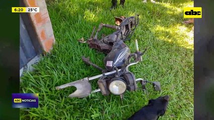 Recuperan moto “carneada” en Areguá: presuntos autores fueron detenidos por agentes de Lince