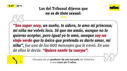 Absuelven a docente acusado de acoso sexual cibernético a una menor de 11 años