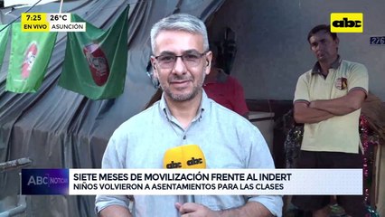 Ya son siete meses de protesta campesina frente al Indert: volverán a traer a sus hijos a Asunción