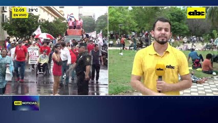 Lluvia no detuvo marcha en Asunción: así fue la primera jornada de movilización
