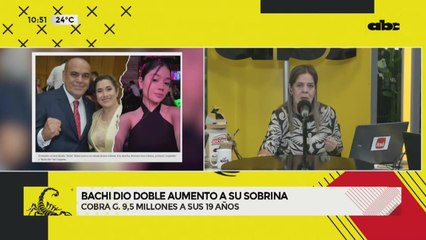 Con 19 años, sobrina de Bachi gana más de G. 9 millones: ¿qué responde el presidente del Congreso?