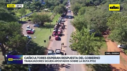 Cañicultores no ceden en su reclamo y continúan movilizados en Coronel Oviedo