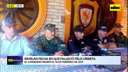 Evidencias incautadas revelan la fecha en que falleció Félix Urbieta