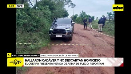 Misiones: hallan cadáver de un comerciante y se investigan circunstancias de la muerte