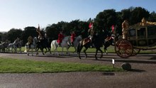 Carriage Procession arrives at Windsor Castle