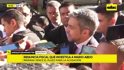 Tras la salida de Sanabria, ¿quién firmará la acusación contra Mario Abdo?