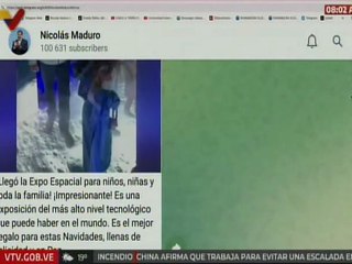 Pdte. Nicolás Maduro: Expo Espacial para niños y niñas tiene el más alto nivel tecnológico del mundo
