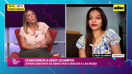 Heidy Ocampos, la joven artista que sueña en grande y conquista corazones con su voz