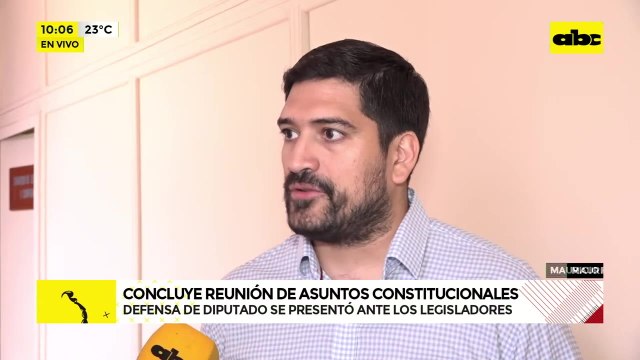 Mauricio Espínola realizó su descargo ante la Comisión de Asuntos Constitucionales