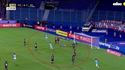 El gol de Sporting Cristal con la desatención de los jugadores de Cerro PorteñoDe Los Jugadores De Cerro Porteño