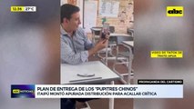 Entrega de pupitres sirvió para que políticos se luzcan en sus redes