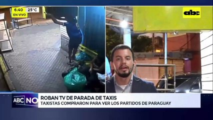 Taxistas, víctimas de inseguridad: les robaron la tele que compraron para ver a la Albirroja