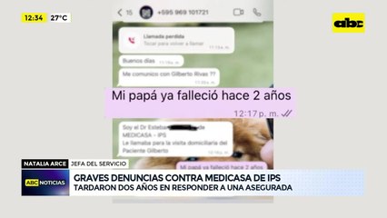 Medicasa de IPS: llamaron a un paciente que ya había fallecido hace dos años