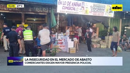 Trabajadores del Abasto piden refuerzo policial ante creciente inseguridad
