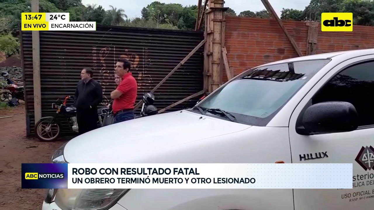 Investigan muerte de trabajador en Encarnación: supuestamente fue atacado por ladrones