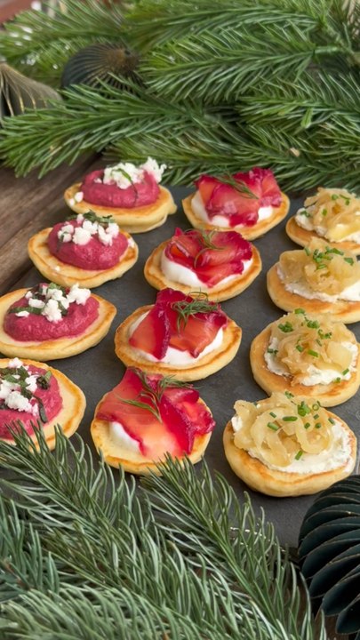 Jour 3 du calendrier de l’avent des recettes - Blinis maison + 3 toppings 🥞