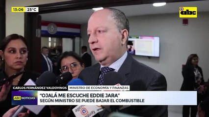 “Ojalá me escuche Eddie Jara”: combustible debe bajar, dice ministro de Economía