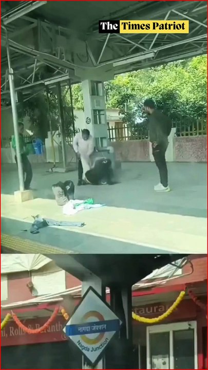 GRP Head Constable Thrashes Disabled Man at Nagda Station — Caught on Camera, Public Outrage Erupts!