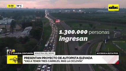 Acceso y salida de Asunción: esto dice la ministra de Obras sobre el proyecto de autopista elevada