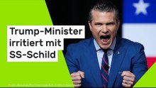 Pete Hegseth: "Das ist so unprofessionell!" Trump-Minister irritiert mit SS-Schild