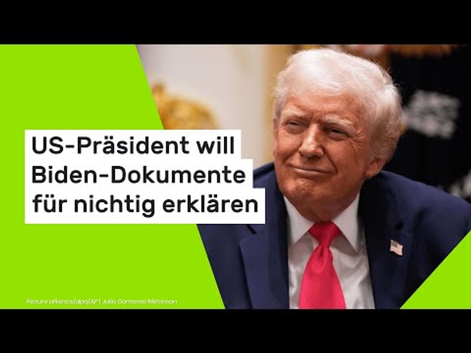 US-Präsident will Biden-Dokumente für nichtig erklären