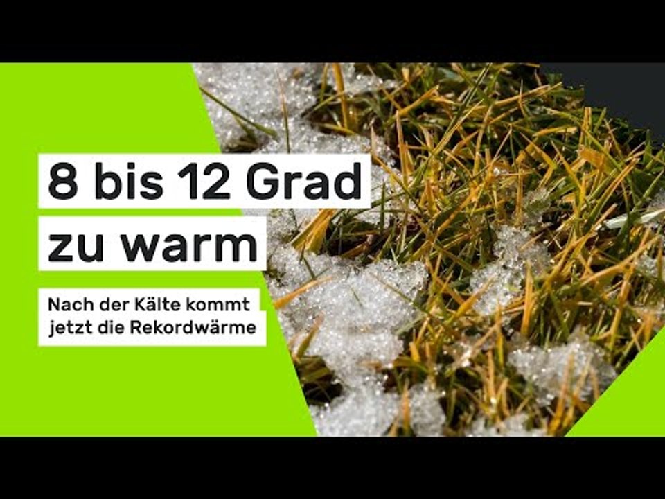 Dezember-Wetter aktuell: 8 bis 12 Grad zu warm - nach der Kälte kommt jetzt die Rekordwärme
