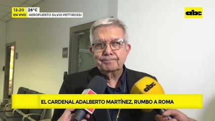 “Mi deseo es volver a Paraguay” dice cardenal paraguayo antes de partir rumbo a Roma