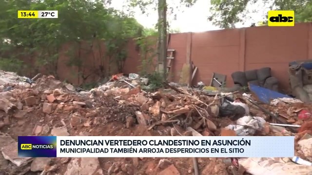Vertedero clandestino en Asunción: denuncian que hasta la Municipalidad arroja desechos en el lugar
