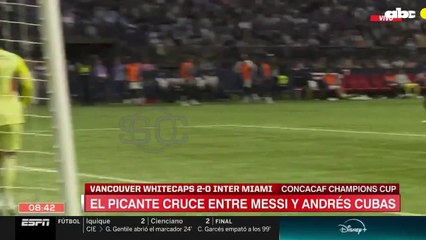 El picante cruce entre Lionel Messi y Andrés Cubas