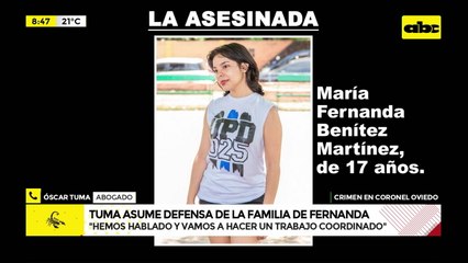 Brindarán asistencia jurídica gratuita a familia de Fernanda Benítez