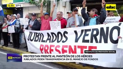 Jubilados de IPS se movilizan exigiendo transparencia en el manejo de los fondos