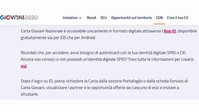 APP IO: Sconti di Natale UNDER 35 per Viaggi, Corsi e Cinema