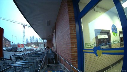Från Lidl på Västhaga och hem. Örebro. 3 Dec. 2025