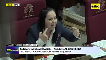 “Les desafío a que me echen”: Yolanda Paredes fustiga al oficialismo desde su banca