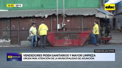 Trabajadores del Paseo de los Yuyos piden sanitarios y mayor limpieza de su entorno