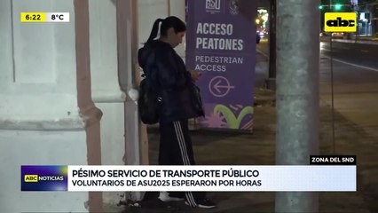 Voluntarios de ASU 2025 sufren la falta de transporte para volver a sus casas