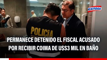 Permanece detenido el fiscal acusado por recibir coima de U$S3 mil en baño de centro comercial