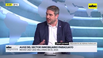 ABC Negocios - Auge del sector inmobiliario - Entrevista a César Cáceres